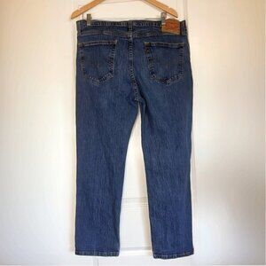 Levis Classic Fit Mens 531 Denim Blue Jeans 38 x 29 fit distressed knees